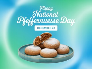 Celebrate national pfeffernuesse day with a delicious stack of powdered spice cookies