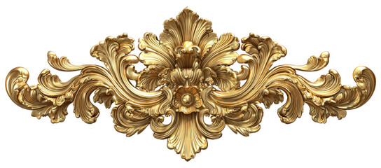 Luxury Golden Arabic Islamic Frame. isolated transparent background	
