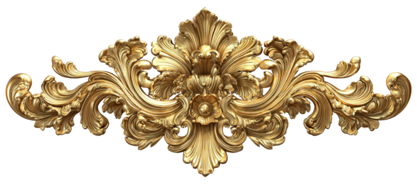 Luxury Golden Arabic Islamic Frame. isolated transparent background	
