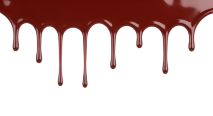 Dripping Dark Red Liquid on Black Background viscous