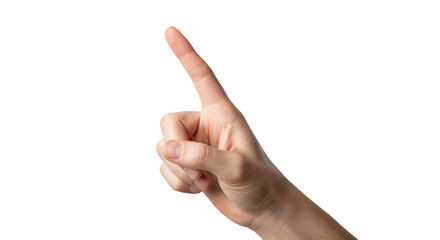 Hand Pointing Upwards with Index Finger Extended gesture