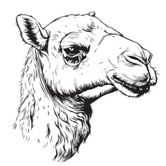 Naklejka premium head of a camel