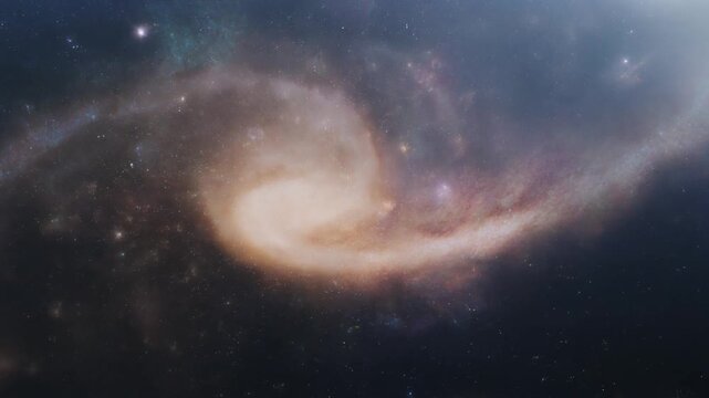 Cosmic whirlpool a galactic nebula vortex