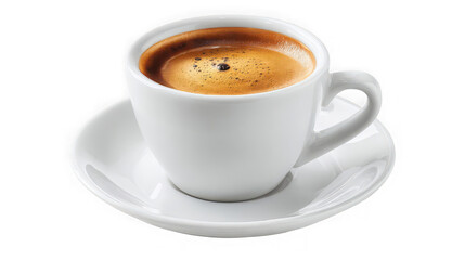 A cup of espresso, showcasing rich crema and aroma