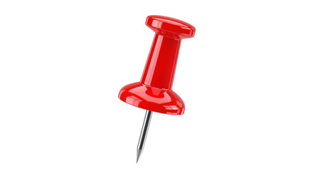 Red Push Pin on Black Background pushpin thumbtack