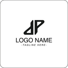 Fototapeta premium Vector Illustration letter dp Logo for business or finance