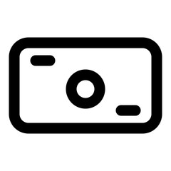 financial outline icon set