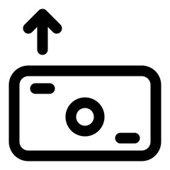 financial outline icon set