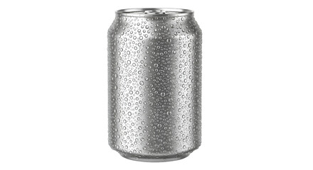 Silver Soda Can Covered in Water Droplets 4127456fea720babd444a8a72afe1b4adr