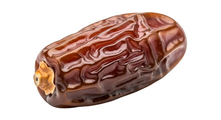 Single Ripe Medjool Date Fruit Isolated dried sweet