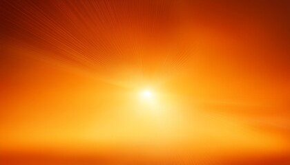Obraz premium Abstract Orange Energy Background With Summer Sun Rays And Lens Flare 3D Illustration Sun Flare Gradient Backdrop Template For Web Banner And Backplate For Merchandise Copy Space And Product Showcase