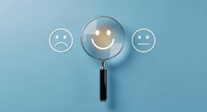 Customer Satisfaction Feedback Happy Face Rating Copy Space