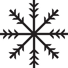 snowflake on a black background