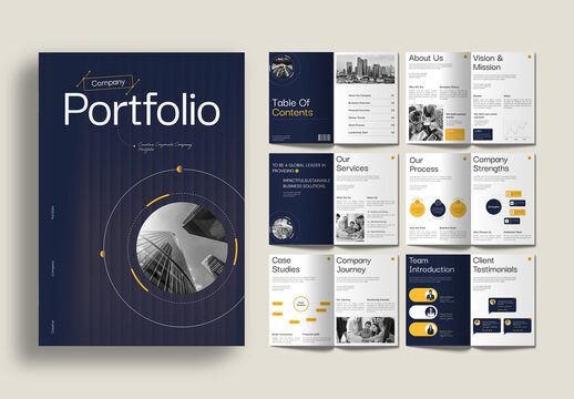 Modern Corporate Company Portfolio Brochure Template