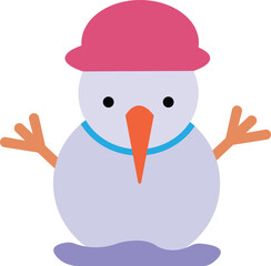 Christmas Snowman Vector