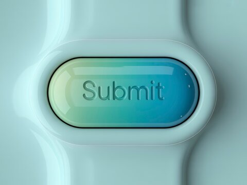 A sleek, modern button with the word "Submit" in a gradient design, suggesting user interaction in a digital interface.