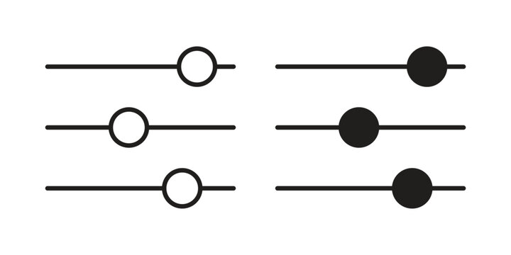 Filter Control icon in line design. Simple icon vector