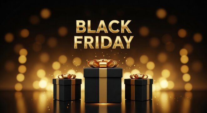 Black Friday Shopping Deals and Gifts Celebration