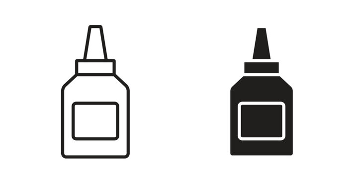 Glue icon in line design. Simple icon vector