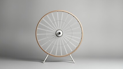 antecedence. Hamster wheel in endless rotation on a plain grey background. wildlife magazines, conservation campaigns, designed for nature documentaries and education, used by health educators.
