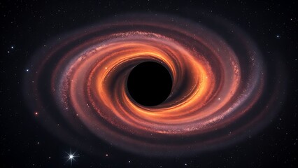 infrared. Dwarf galaxies orbiting a black hole like fireflies in an infrared-hued cosmic dance. STEM education sheets, lab safety posters, designed for STEM education and laboratory safety posters.