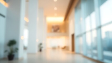 architectural. An abstract interior space with soft gradient lighting and blurred architectural elements. real-estate listings.