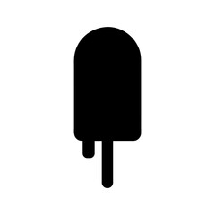 Elegant Popsicle Frozen Dessert Minimal Sweet Refreshment Icon Design Line Art Vector illustration