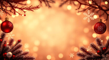 Elegant Christmas background template