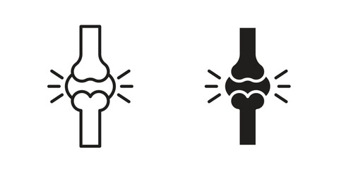 Joint icon in line design. Simple icon vector