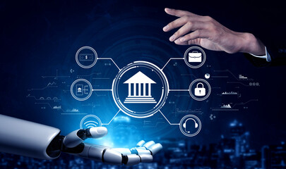 The role of AI in digital banking and online financial technology (FinTech) services. An AI platform for secure transactions and business finance. Motif