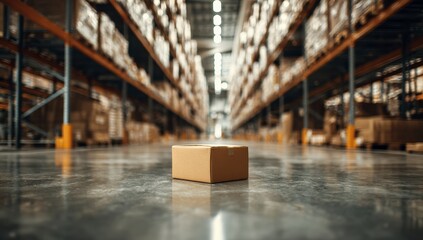 forklift in warehouse