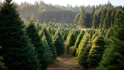 forest in the morning