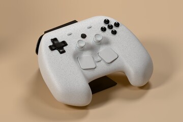 black and white gamepad 
