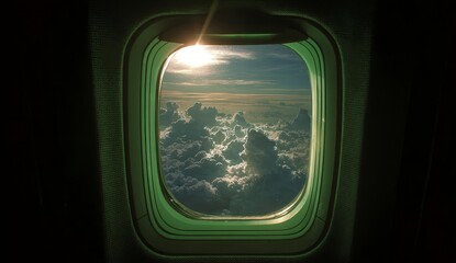 view from airplane window
