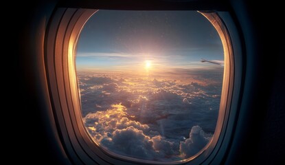 view from airplane window