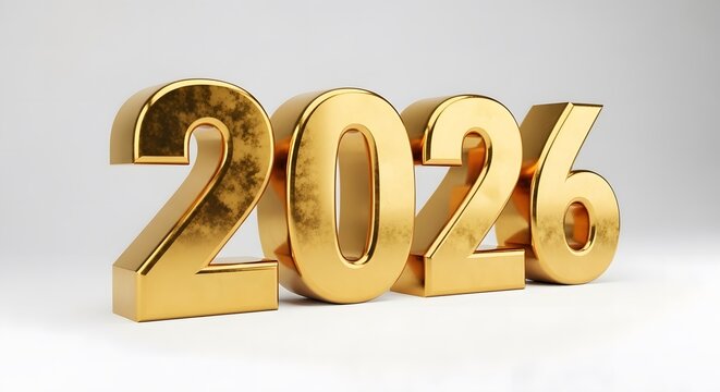 Happy New Year 2026 Celebration Greeting Card Festive Holiday Background with Sparkling Party Design