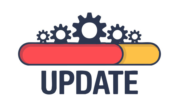 Software Update Loading Bar Vector illustration, easily editable. 