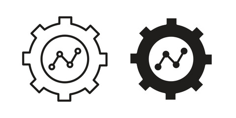 Business development icon on white background. Stock vector icon