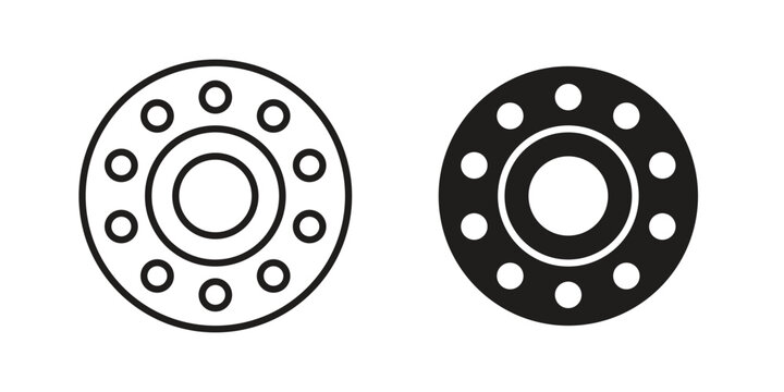 Car bearing icon on white background. Stock vector icon