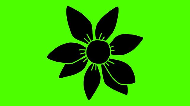 poinsettia illustration green silhouette screen logo video icon decoration outline winter flower christmas holiday red design green plant floral shape for vector graphic background