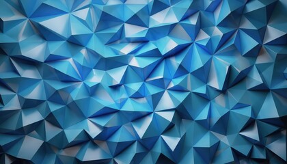 Geometric Abstraction: A captivating display of abstract forms and textured surfaces, this piece utilizes intricate angular shapes and a palette of cool blue tones.