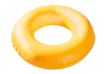 yellow  swimming circle