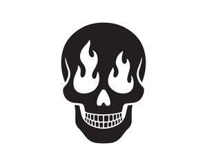 Skull head, Skull eye fire, Skull head fire, Skull Vector, Skull Silhouette, Skull illustration, Skull design, skull, death, skeleton, halloween, illustration, human, bone, head, vector, dead, horror,