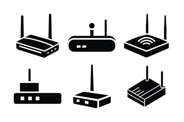 Fototapeta premium wi fi router icon