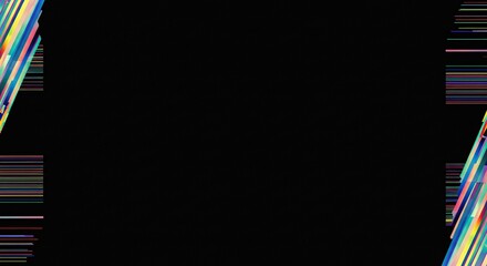 Abstract minimal dark studio background with subtle futuristic neon glow and large empty copy space for technology presentations, banners and social media