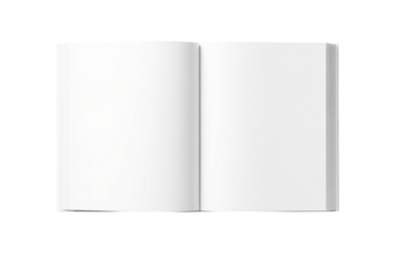 blank white book isolated