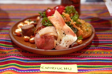 Traditional food from the regions of Peru.