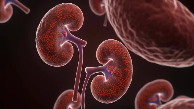 Microscopic View of Kidney Macula Densa Cells