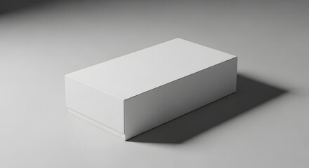 Fototapeta premium Clean Stack: A pristine stack of blank paper creating minimalistic, simple, and clean visual effect on a soft background