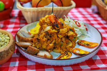Traditional food from the regions of Peru.